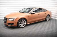 Seitenschweller Ansatz FüR Audi A7 C7 Schwarz Hochglanz Schweller
