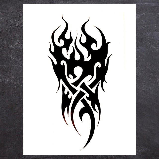 Cool Large Shoulder Tribal Design Temporary Tattoo