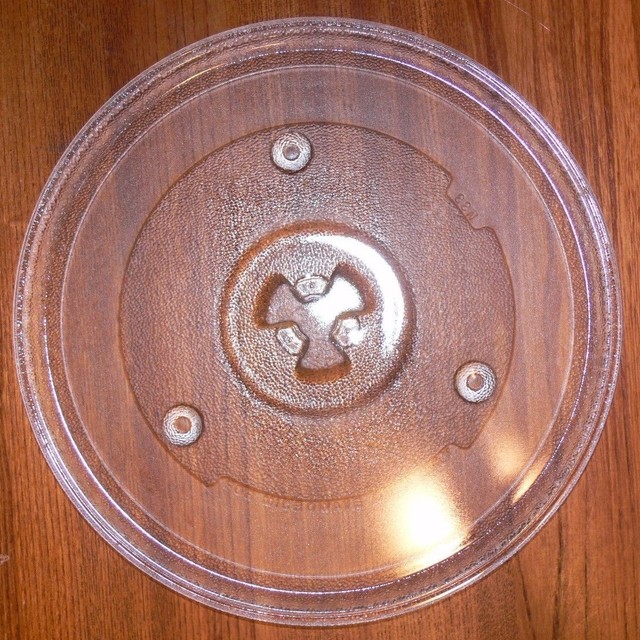 10 1/2" OSTER GAEMU1000P23 Clear Microwave Replacement Plate Used Clean