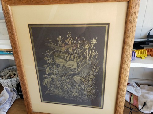 Paul M. Breeden Metal Art Foil Humming Birds 1981 - Picture 2 of 10