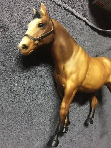 Breyer Stallion Horse Brown Black Mane Tail Socks 8" Tall Vintage - Picture 5 of 8
