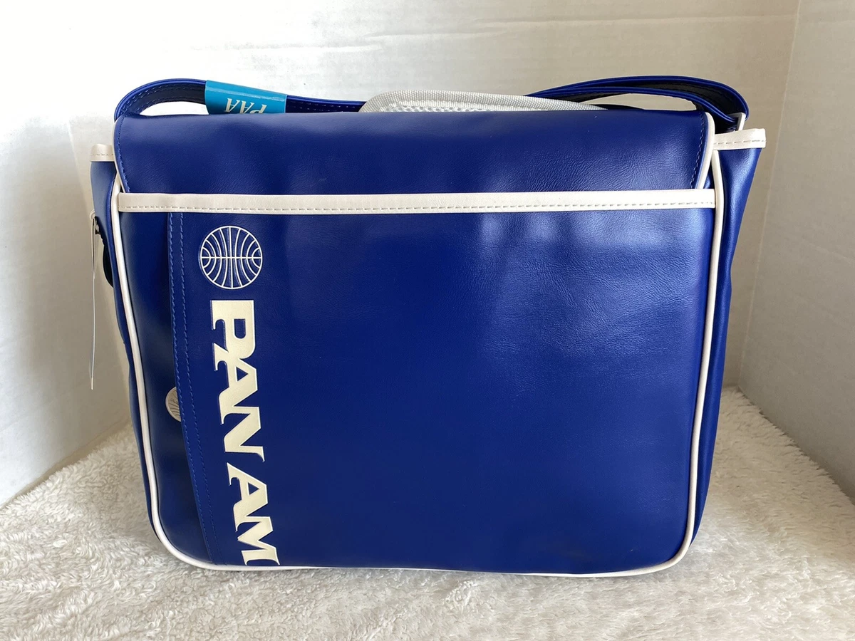 PAN AM "Messenger Reloaded" Bag, Original Certified Vintage Style, Pan Am Blue
