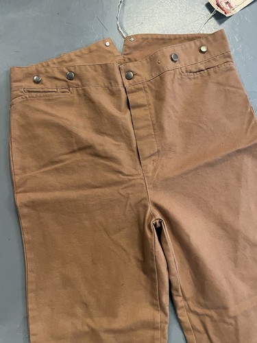 Vintage Scully size 42 Men’s Brown Canvas Button Fly Rangewear Outdoor Pants NWT - Picture 2 of 12