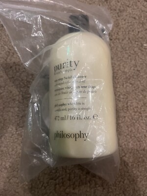 Philosophy Purity Made Simple One-Step Facial Cleanser 472ml / 16 oz -New Sealed