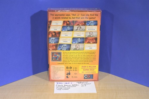 Golden Geek Vlaada Chvatil Codenames Czech Games Edition 2013(330-161-1) - Picture 2 of 3