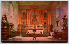Postcard The Main Altar Mission Santa Barbara, Santa Barbara California Unposted