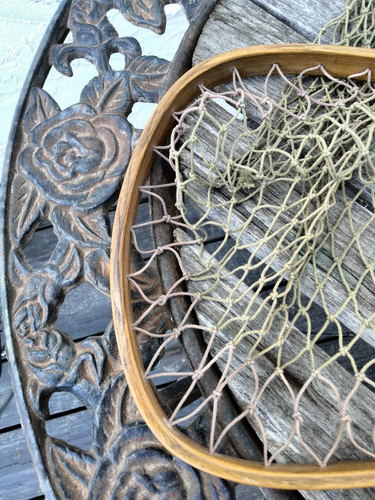 VINTAGE WOOD TROUT FISHING LANDING/DIP NET - Picture 7 of 16