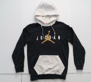 Jordan Sweatshirt Adult Small Black White Hoodie Jumpman Gold Logo Sweater  | eBay