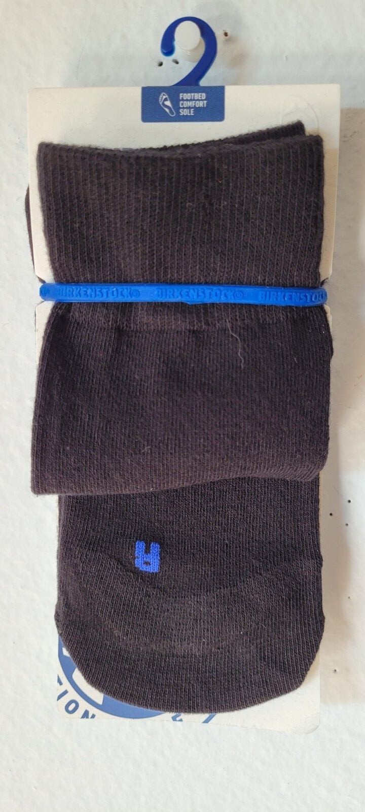 SAOLA Birkenstock Men's 1 Pair Cotton Sole Crew Sock. (35).