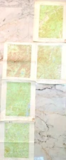 US Geological Survey Map Lot of 5 Maps Topographic Hiking Canoeing Trails Nature