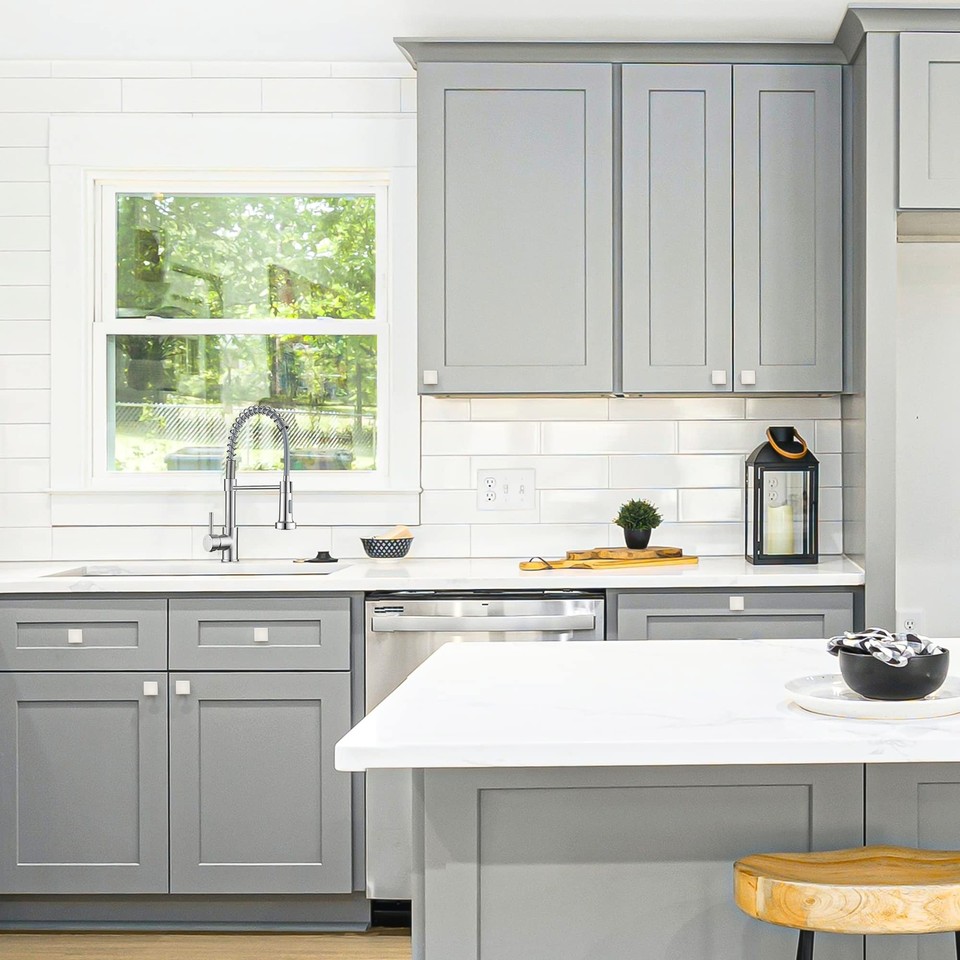 Knobs Brushed Nickel Square Knobs for and Drawers