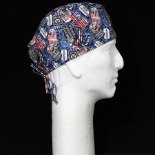 US Navy Logo Allover Theme Scrub Hat