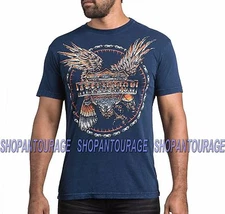 Affliction AC Raptor A15720 New Fashion Graphic Short Sleeve T-shirt for Men