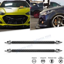 Pair Carbon Fiber Black Bumper Strut Rod Rear Tie Bar For Genesis Hyundai Kia