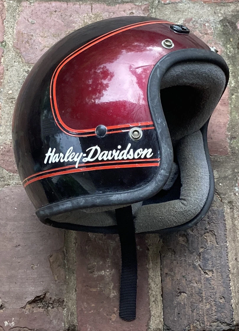 Vintage Harley Davidson Motorcycle Helmet eBay