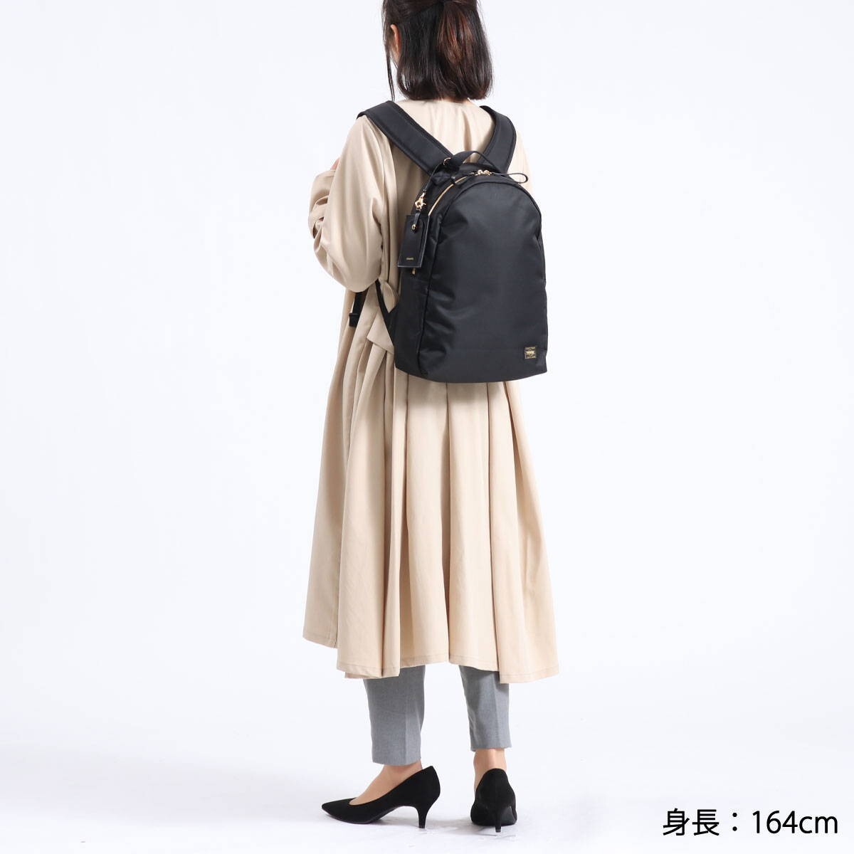 Porter 871-05181 Sheer Backpack For Women – Lightweight Polyester, 11.4" X 15" X 4.3"