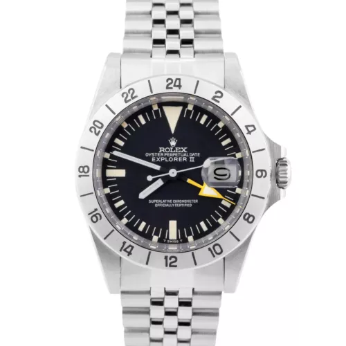MINT 1974 Rolex Explorer II Steve McQueen JUBILEE 40mm Stainless Watch 1655