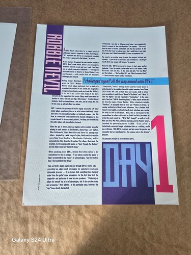 Robbie Nevil "Promo Press Kit "Day 1" 1993 NM - Bild 5 von 6