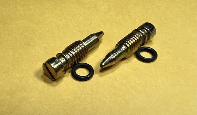 (2) Kawasaki KZ440 KZ440D 440 LTD Belt Carburetor Float Bowl Drain Screw Bolt