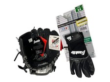 Franklin 8.5" Glove RHT Ready To Play RTP Youth Baseball T-Ball BLACK GLOVES XS