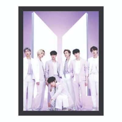 BTS フォトフレーム BTS Photo Frame Synthetic Wood & Paper For Home and Office