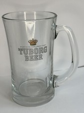 Vintage Tuborg Beer Mug Pint Glass Man Cave Bar