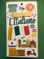 Italian Vocabulary Language Learn Sticker booklet over 140 peel  stick