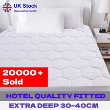 Quilted Mattress Protector ? All Sizes | Extra Deep Fit | Machine Washable |