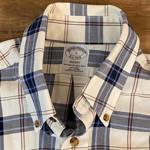 Brooks Brothers Regent Shirt Mens Small Plaid Button Down Soft Twill Cotton - Picture 3 of 6