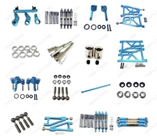 For FS FSR 1/10 Racing Short Truck/Desert Buggy Alloy metal Upgraded Parts Blue