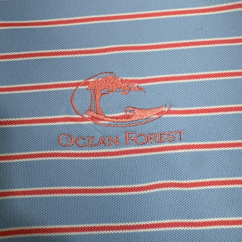 Camisa Polo Peter Millar Para Hombre Extra Grande Sea Island Ocean Forest Golf Elastizada Foto 2 de 4