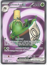 sinistcha pokemon card 022/167 Cosmos Holo Rare Twilight Masquerade Sinistcha ex Pokmon TCG Sinistcha ex |