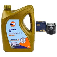 MotoröL Set Gulf Formula GX 5W-40 4 Liter + ÖLfilter FüR Hyundai KIA Mitsubishi