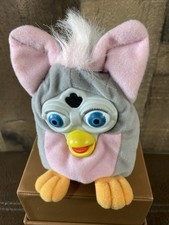 Furby Plush Key Chain Clip Pouch Coin Purse Change Zipper Accessory Vtg 1999 Toy