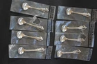 Wallace Grande Baroque Sterling Silver Individual Salt Spoons 2 5/8" Set of 8