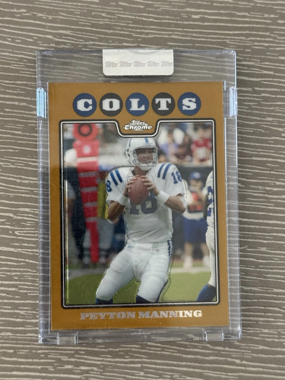 2008 Topps Chrome - Peyton Manning #TC10 Gold Refractor /199