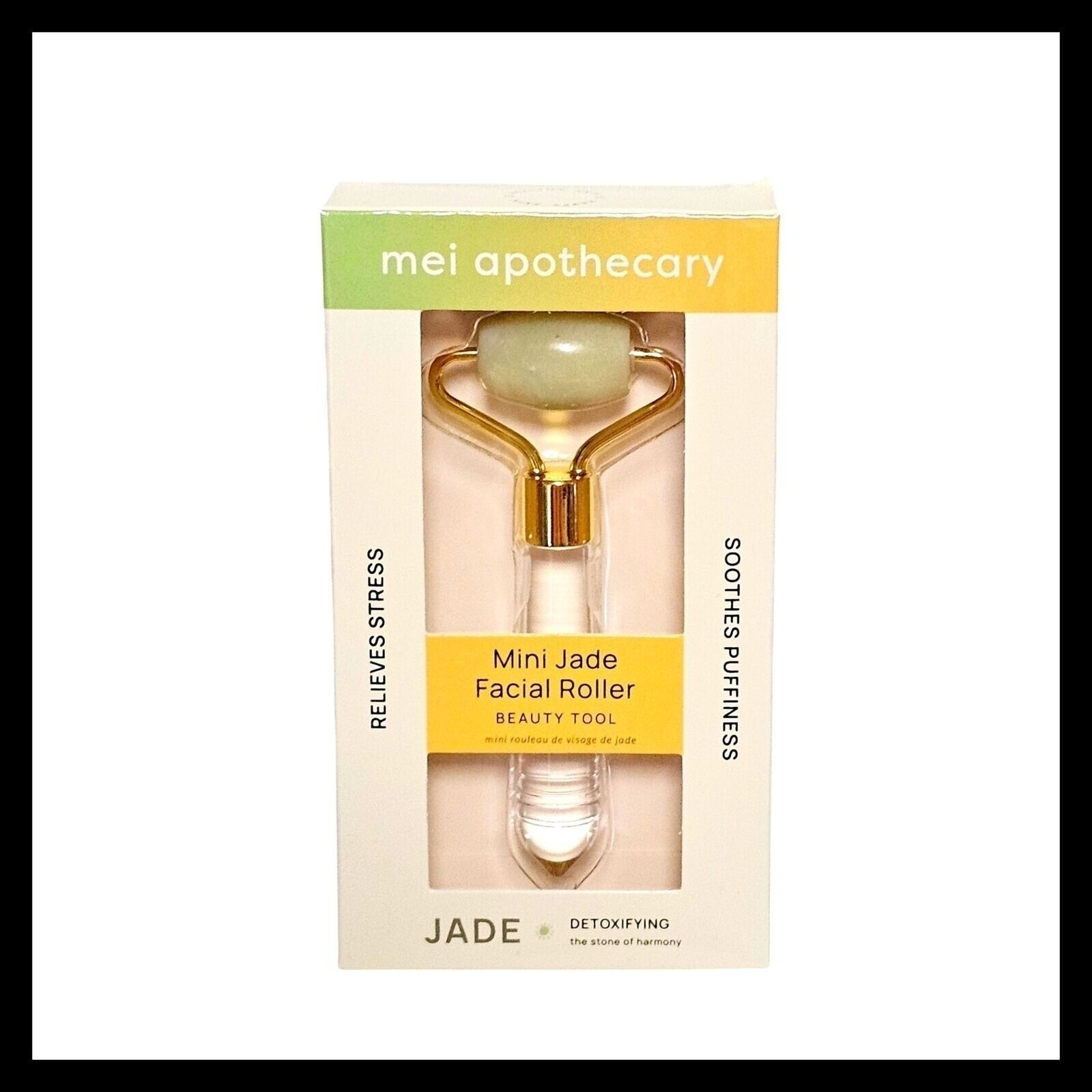 Мини-валик для лица из нефритового камня Mei Apothecary Mini герметичный Детокс для путешествий 2090₽