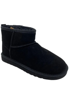 Lamo Women's Kora Short Water Resistant Suede Boots Black