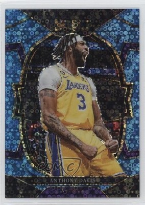 2022 Panini Select Concourse Light Blue Disco Prizm 10/99 Anthony Davis #17 19fe