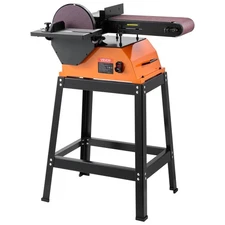 VEVOR Professional Belt Sander with Stand 9" Disc & 6" x 48" Belt Sander Combo