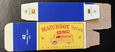 Matchbox #42 Evening News Van ‘61-‘65 Type D Repro Box