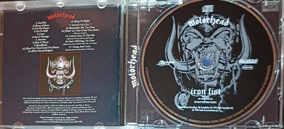 Motörhead Iron Fist Remasterd CD - Bild 2 von 3
