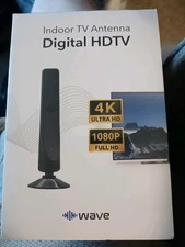 Wave Indoor TV Antenna Digital HDTV new in box SEALED   4K 1080P