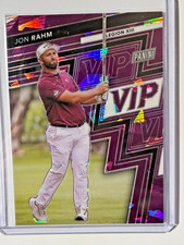 2025 VIP NATIONAL GOLD PACK SP PURPLE CRACKED ICE PRIZM #34/50 JON RAHM PGA GOLF