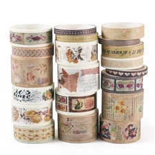  Washi Tape Set Scrapbooking Stickers 20 Rolls Vintage Aesthetic Sticker 