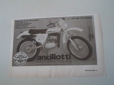 advertising Pubblicità 1977 MOTO ANCILLOTTI 125 CH REGOLARITA'