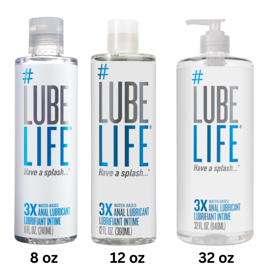 LubeLife 3X Anal Lube – Extra Thick Water Based Lube for Men, Women &  Couples –