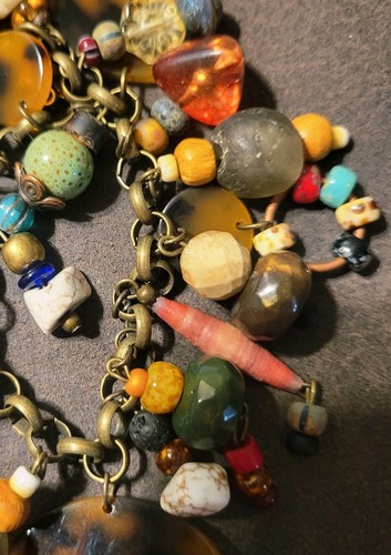 Spectacular One of A Kind Vtg - Now BOHO / SOUTHWEST Charm Bracelet LQQK - Picture 5 of 7