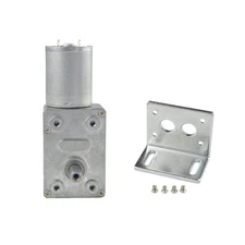 370WG 12V DC 0.6RPM Speed Reduction Motor, Worm Gear, Bracket, High Hardness