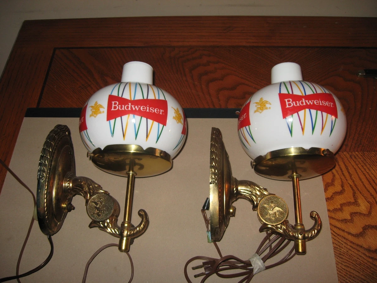 Beer Sconce In Collectible Budweiser Signs & Tins for sale | eBay